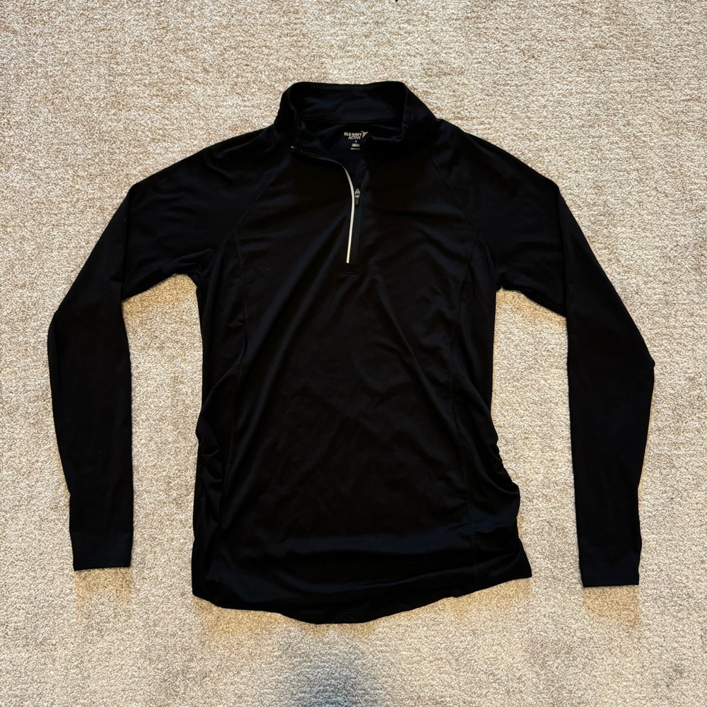 Old Navy Black Quarter-Zip Active Top